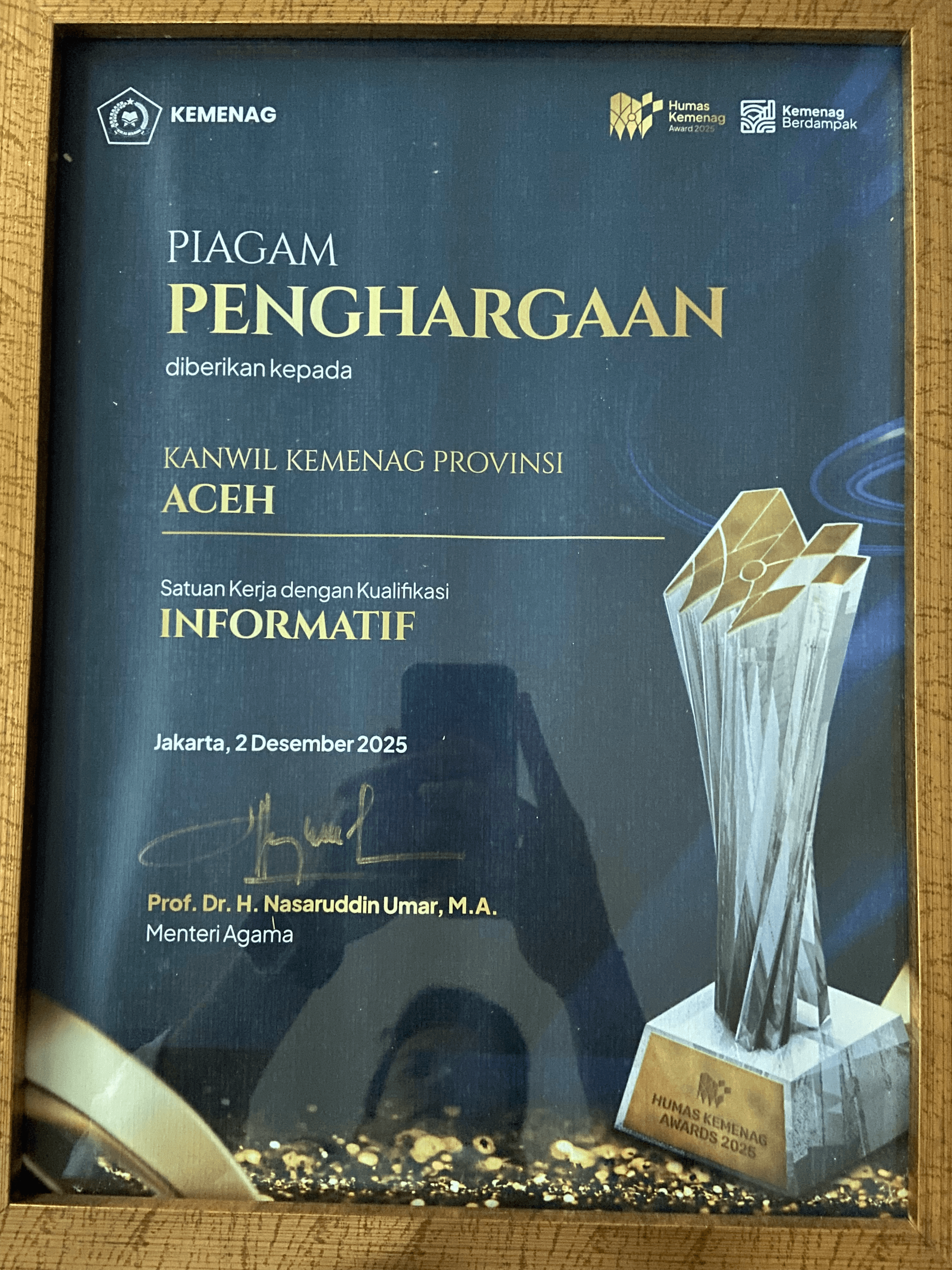 Kemenag Aceh Award - Layanan Publik Informatif