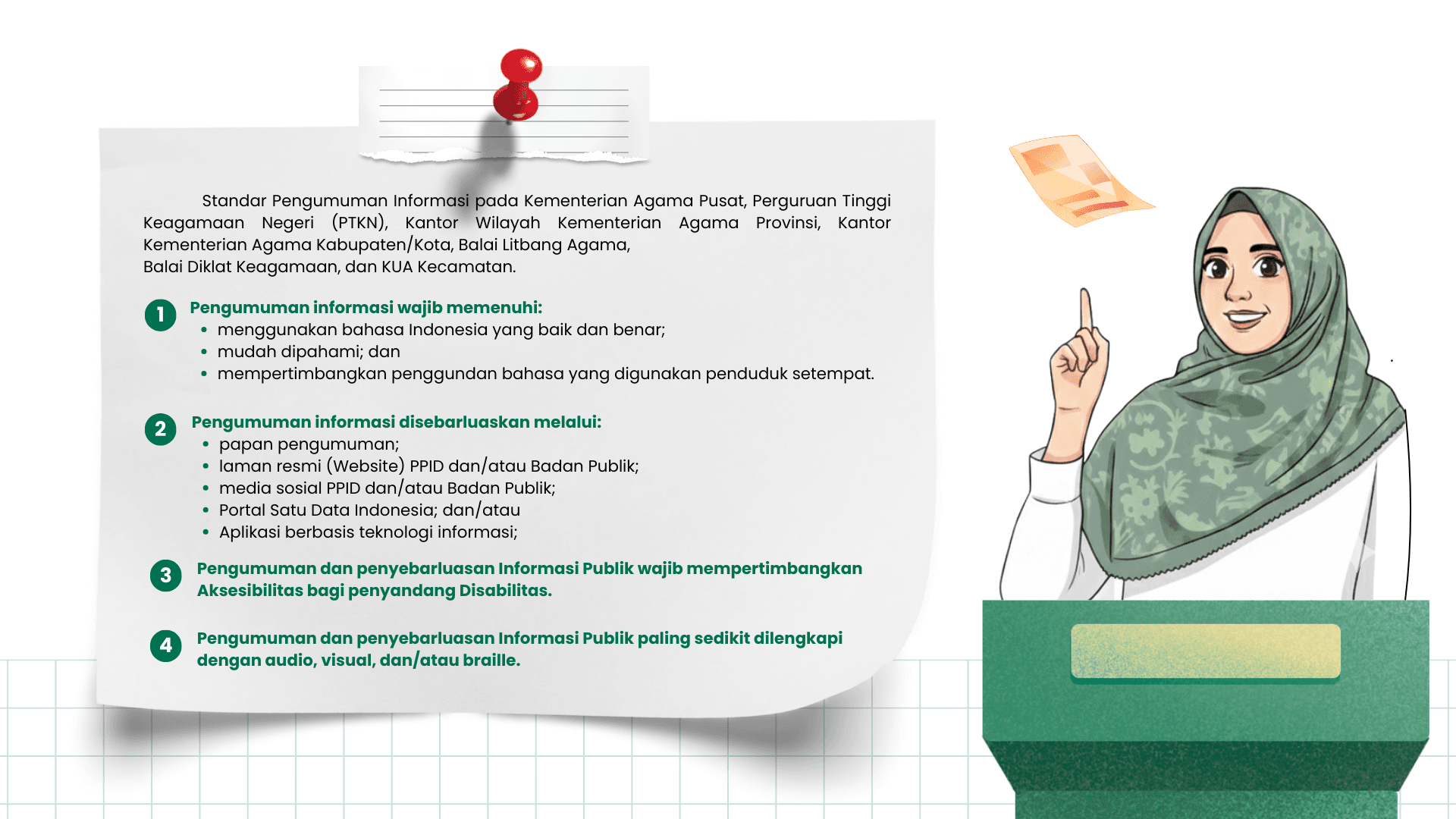 Standar Pengumuman Informasi